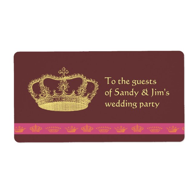 Golden Krona med Rosa pub Fraktsedel (Framsidan)