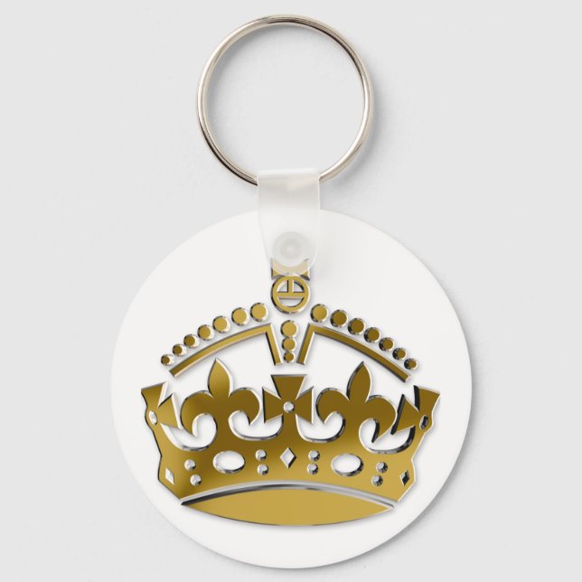 Golden krona nyckelring (Framsida)