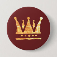Golden Krona Round Badge