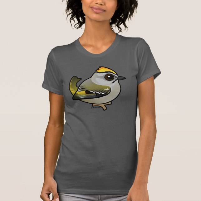 Golden-kronad Kinglet Tee Shirt (Framsida)