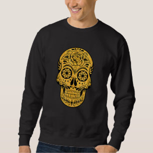 Golden Kung Skull Lång Ärmad Tröja