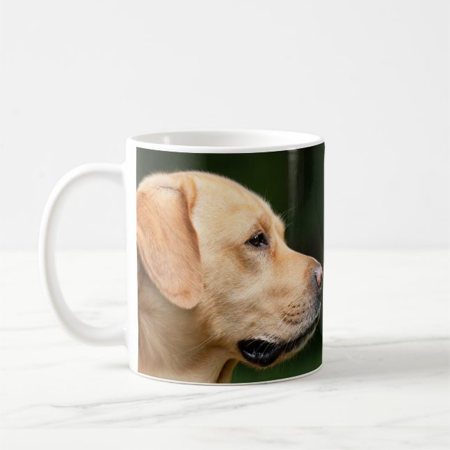 Golden Lab Hund Puppy Mugg-kaffe Mugg Kopp (Vänster)