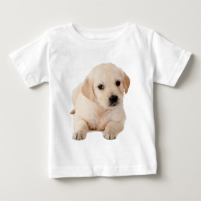 Golden Labour Puppy Tee Shirt (Framsida)