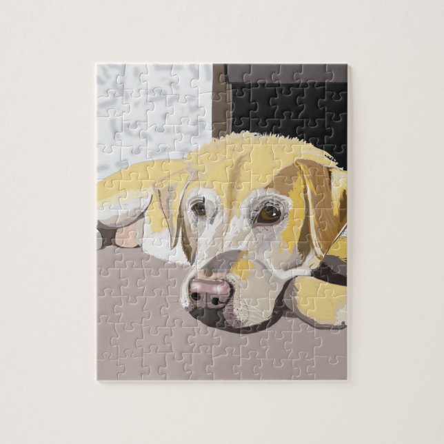 Golden Labrador 8 X !0 110 delarare Pussel (Vertikal)