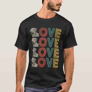 Golden Labrador eller Lab Retriever Mix Hund älska T Shirt