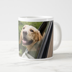 Golden Labrador i Spegel Jumbo Mugg
