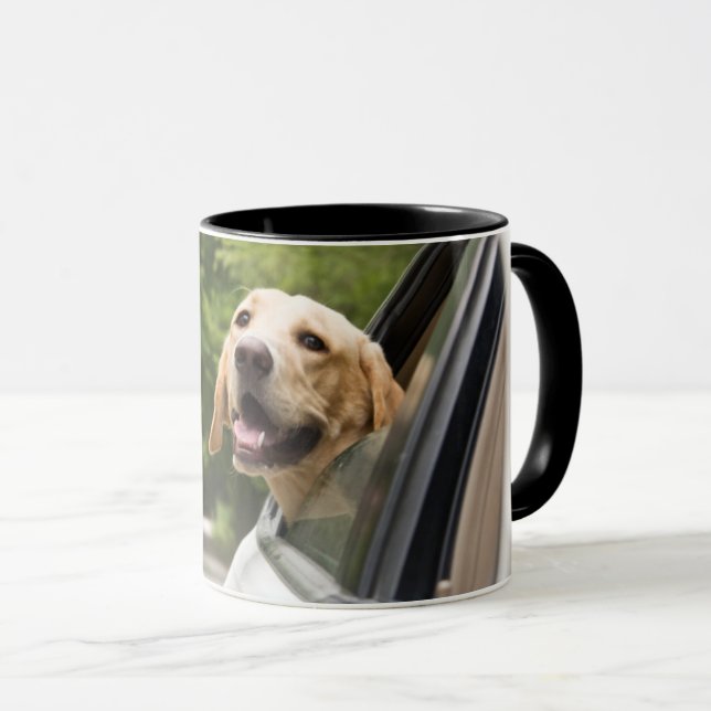 Golden Labrador i Spegel Mugg (Framsida höger)