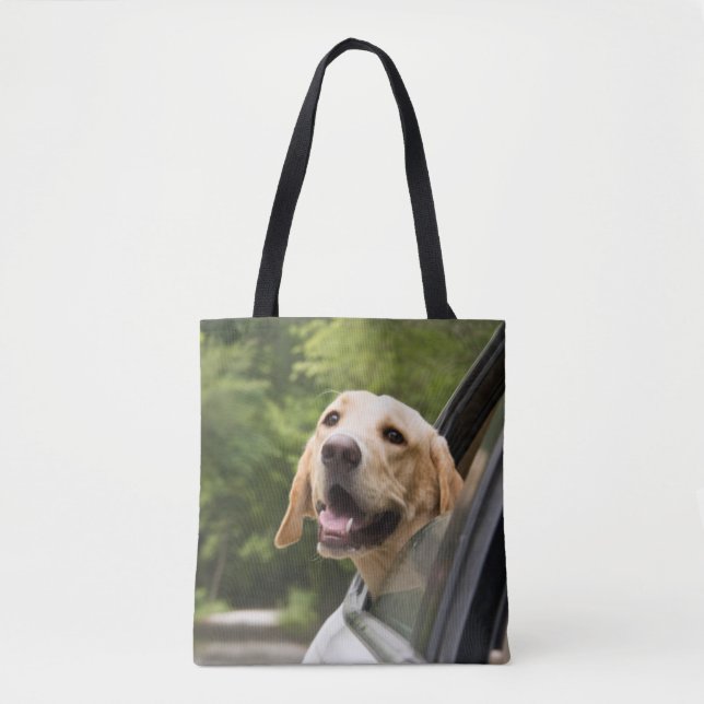 Golden Labrador i Spegel Tygkasse (Framsida)