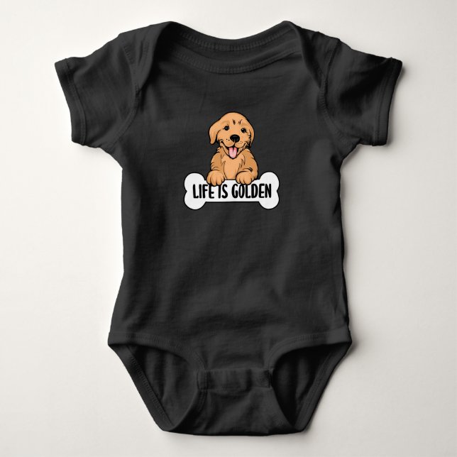 Golden Labrador Life är Golden Mamma Pappa T Shirt (Framsida)