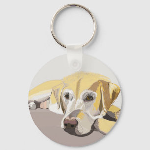 Golden Labrador Nyckelring