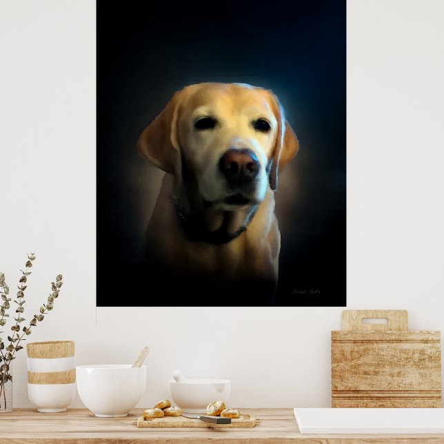 Golden Labrador Poster (Kök)