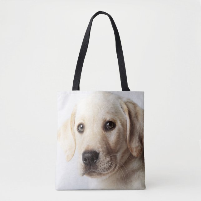 Golden Labrador Puppy Closeup Tygkasse (Framsida)
