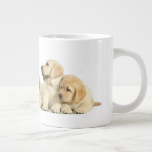 Golden Labrador Puppy Pile Jumbo Mugg