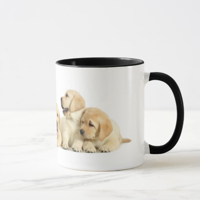 Golden Labrador Puppy Pile Mugg (Höger)