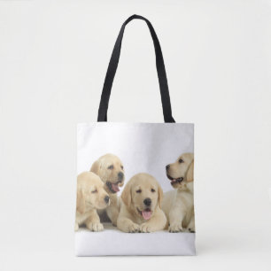 Golden Labrador Puppy Pile Tygkasse