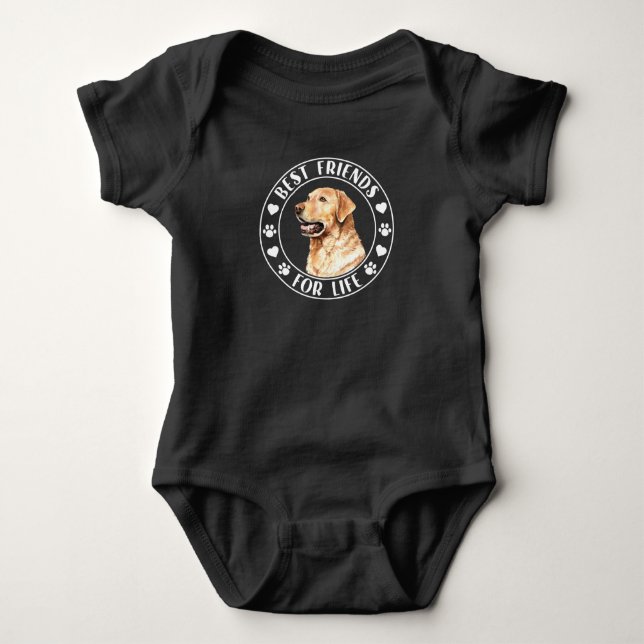 Golden Labrador Retriever Best Friends for Life T Shirt (Framsida)