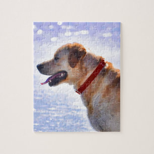 Golden Labrador Retriever Hund-älskare Gift Pussel