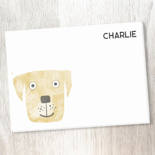 Golden Labrador Retriever Hund Personlig Post-it Block