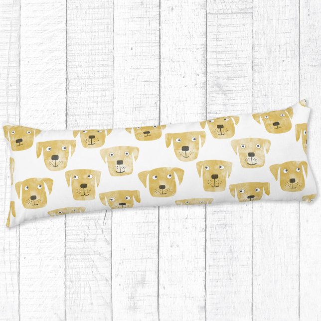 Golden Labrador Retriever Hundar Kroppskudde (Golden labrador retriever dog pattern body pillow)