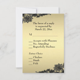 Golden Lace Elegant Svar med meny
