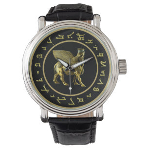 Golden Lamassu och Alphabet Watch Armbandsur