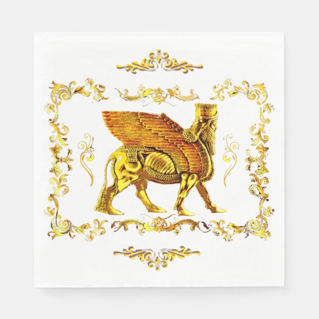 Golden Lamassu Pappersservett (Framsidan)