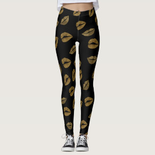 Golden Läppar Leggings