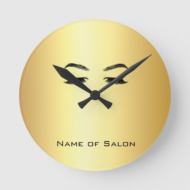Golden Lashes & Brow Beauty Salon Rund Klocka (Framsida)