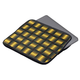 Golden Lattice Laptop sleeve Guld