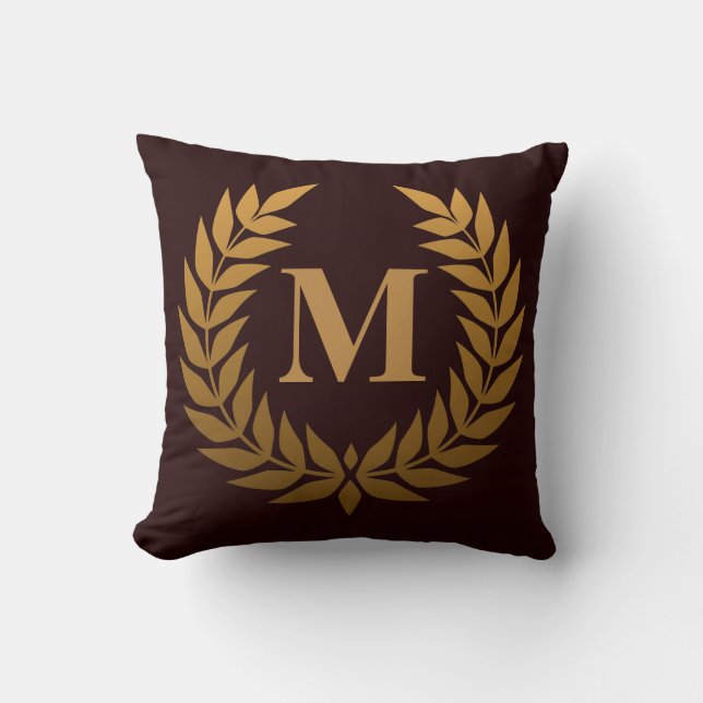 Golden Laurel Wreathe Kudde (Framsida)