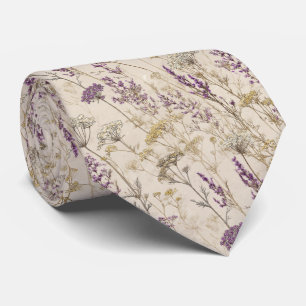 Golden Lavender Botanical Wildblomma Bröllop Slips