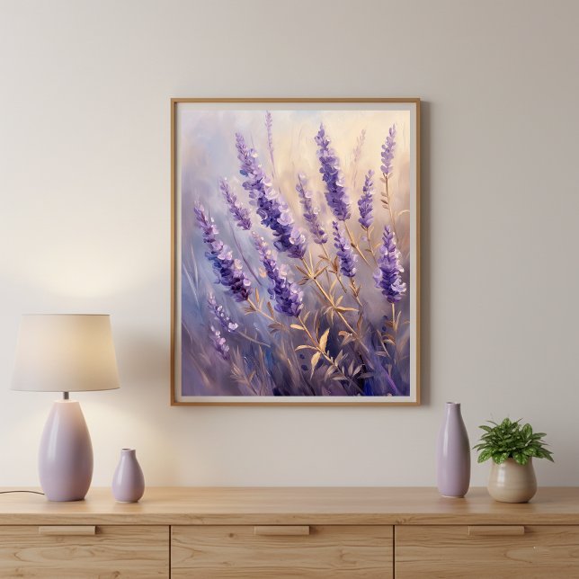 Golden Lavender Wall Art Print | Vertical Poster (Skapare uppladdad)