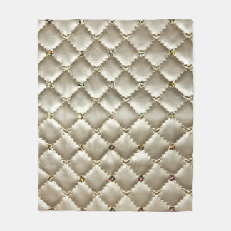Golden Leather: Luxurie Background Struktur Fleecefilt