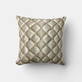 Golden Leather: Luxurie Background Struktur Kudde