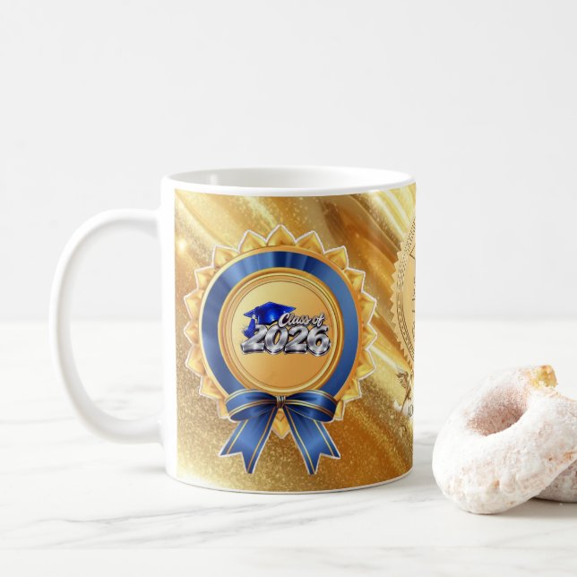 Golden Legacy" Examensmugg – Klass 2026 Kaffemugg (Med munk)