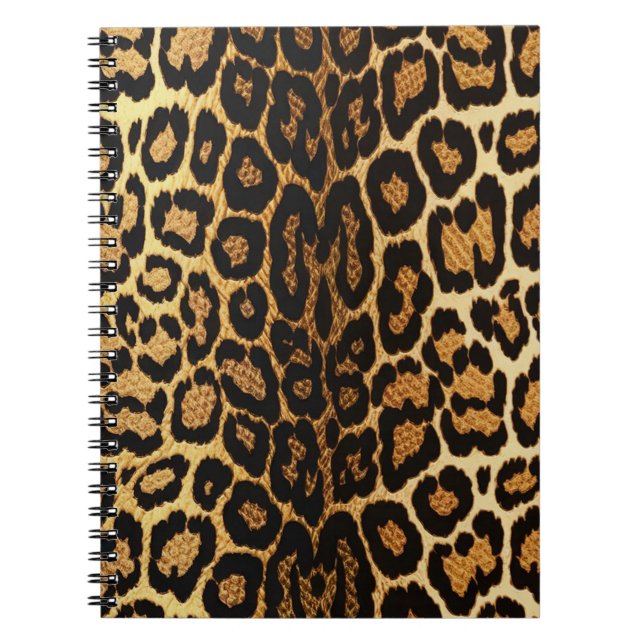 Golden Leopard Chic 🐆 Anteckningsbok (Framsidan)