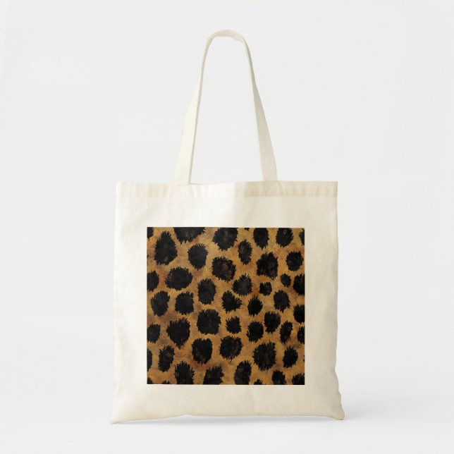 Golden Leopard Tote Tygkasse (Framsidan)