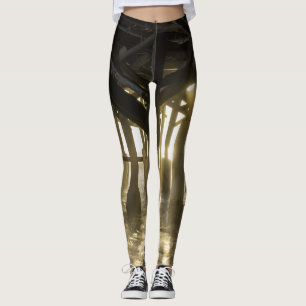 Golden Light Shines through Leggings
