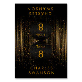 Golden Light Shower | Placera kort med DIY-text