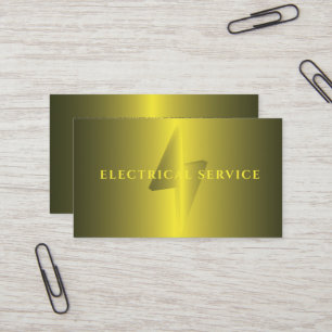 Golden Lighting Affärskort for Electrician Visitkort