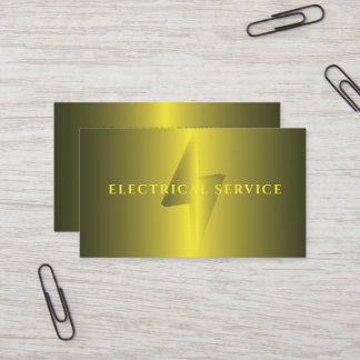 Golden Lighting Affärskort for Electrician Visitkort