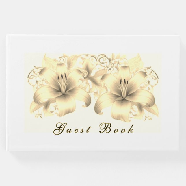 Golden Lilies Guest Bok (Framsida)