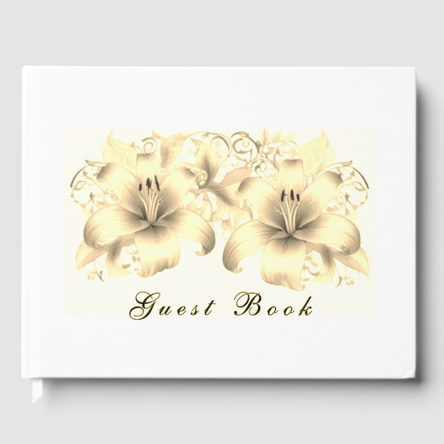 Golden Lilies Guest Bok (Framsida)
