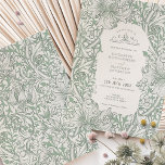 Golden Lily Bröllop Suite Sage Grönt Morris Inbjudningar<br><div class="desc">Bär den tidlösa charmen av William Morris Golden Lily-design med vår fantastiska bröllop-svit. Denna inbjudan är en hyllning till den berömda Golden Lily mönster, ett testamente till Morris's genialitet i textildesign. Inbjudningspaletten innehåller muterad sage grönt färg som skapar en sofistikerad och jordisk atmosfär som både är fängslande och elegant. William...</div>