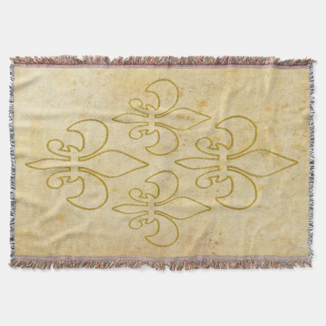 Golden Lily Contour + din bakgrund och idé Mysfilt (Framsidan)