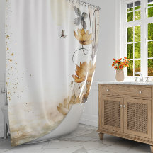 Golden Lily Serenity: Watercolor Brown Lilies