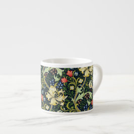 Golden Lily Vintage Blommönster William Morris Espressomugg