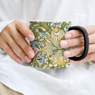 Golden Lily WildblommWilliam Morris Magisk Mugg