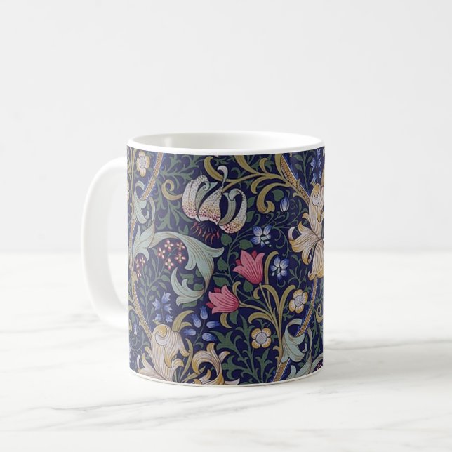 Golden Lily, William Morris Kaffemugg (Framsida vänster)