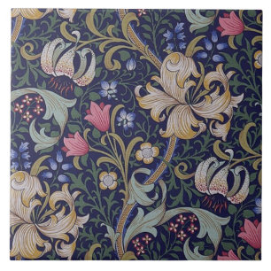 Golden Lily, William Morris Kakelplatta